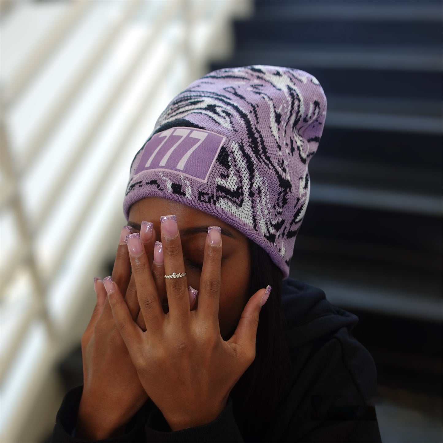 PURPLE 777 BEANIE